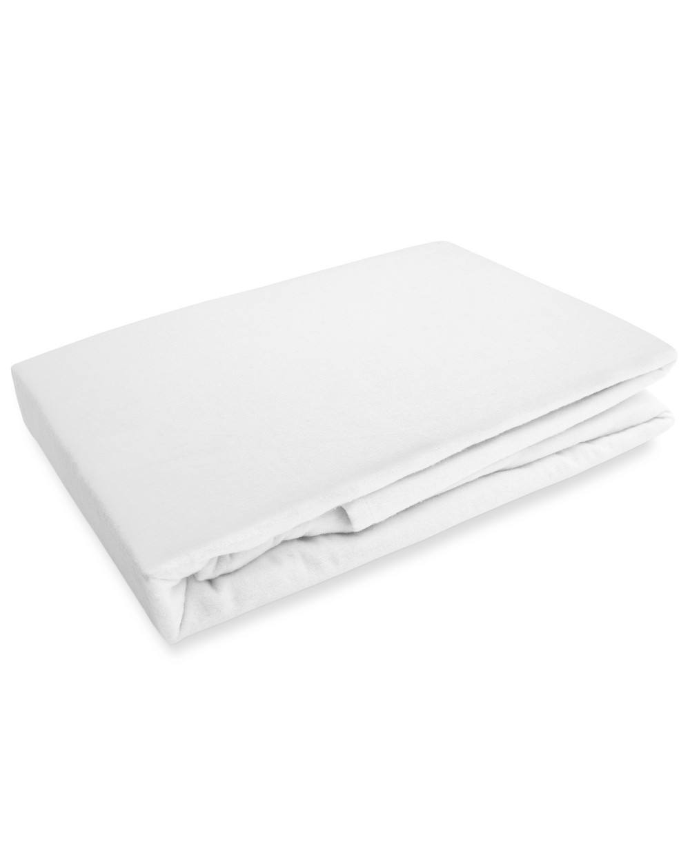 Prześcieradło flanela bawełniana 120x200x20 z gumką białe Darymex
