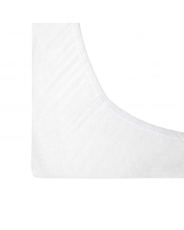 Prześcieradło flanela bawełniana 120x200x20 z gumką białe Darymex