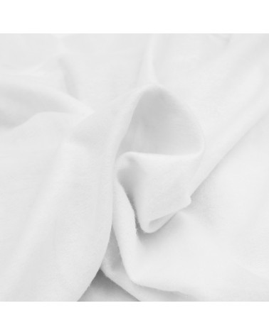 Prześcieradło flanela bawełniana 120x200x20 z gumką białe Darymex