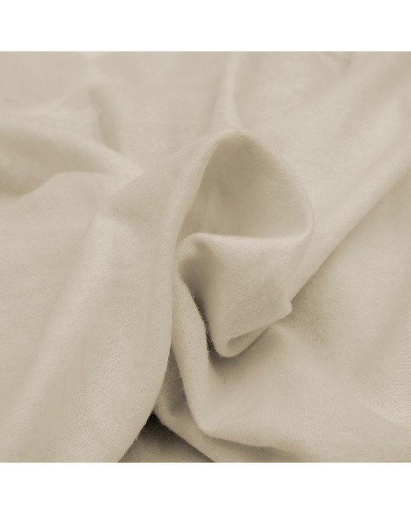 Prześcieradło flanela bawełniana 120x200x20 z gumką jasno beżowe Darymex