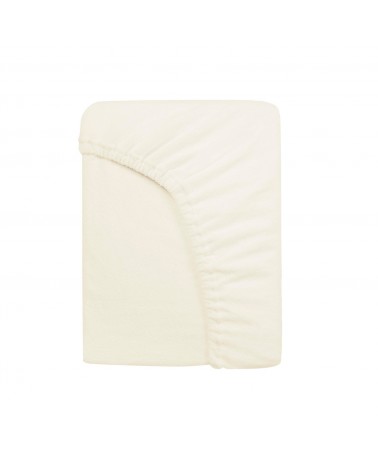 Prześcieradło bawełna frotte Premium 900x200x20 z gumką jasnobeżowe Darymex