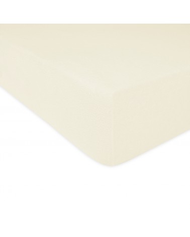 Prześcieradło bawełna frotte Premium 900x200x20 z gumką jasnobeżowe Darymex
