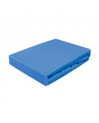 Prześcieradło bawełna jersey 80x180x5 z gumką chabrowe Darymex