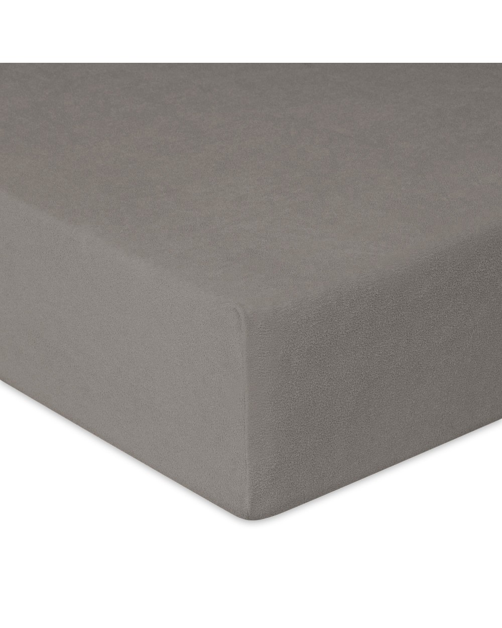 Wysokie prześcieradło bawełna frotte 120x200x30 z gumką antracytowe Premium Matex