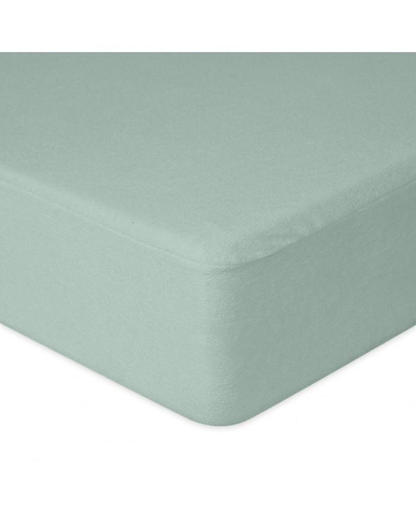 Prześcieradło bawełna frotte 160x200x20 z gumką miętowe Premium Matex