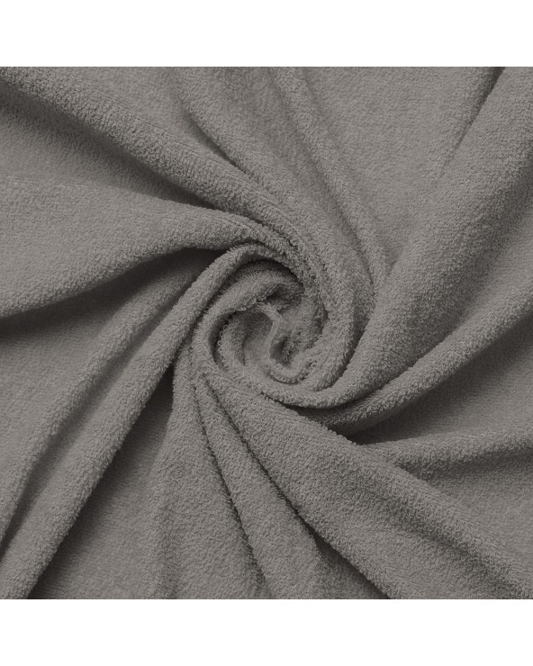 Wysokie prześcieradło bawełna frotte 180x200x30 z gumką antracytowe Premium Matex