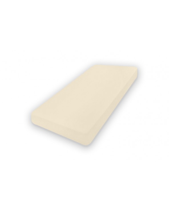 Prześcieradło bawełna jersey 140x200x20 z gumką białe Classic Matex