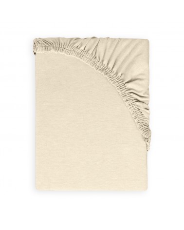 Prześcieradło bawełna jersey 140x200x20 z gumką białe Classic Matex