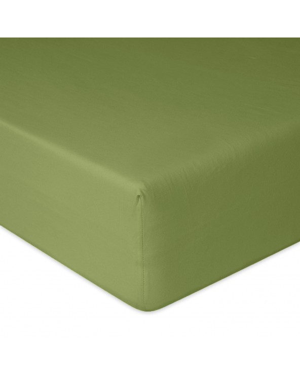 Prześcieradło bawełna jersey 140x200x20 z gumką zielone Premium Matex