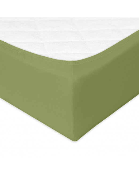 Prześcieradło bawełna jersey 160x200x20 z gumką zielone Premium Matex