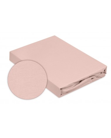 Prześcieradło bawełna jersey 160x200x20 z gumką wrzosowe Premium Matex