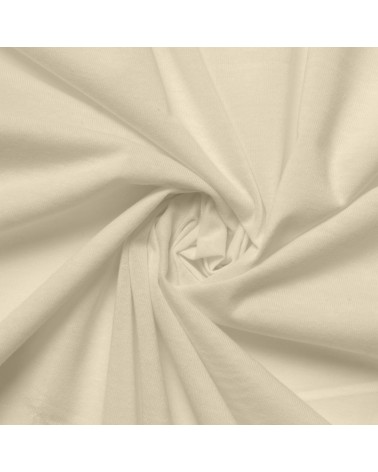 Prześcieradło bawełna jersey 180x200x20 z gumką kremowe Classic Matex