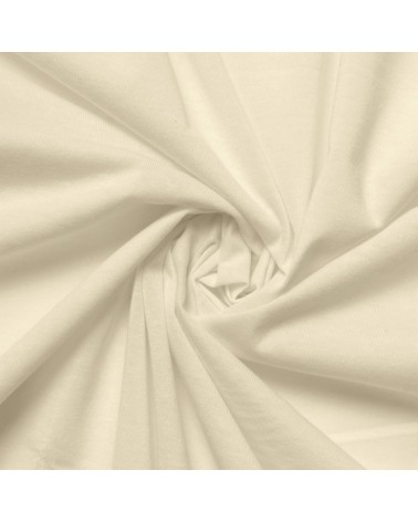 Wysokie prześcieradło bawełna jersey 180x200x30 z gumką kremowe Premium Matex