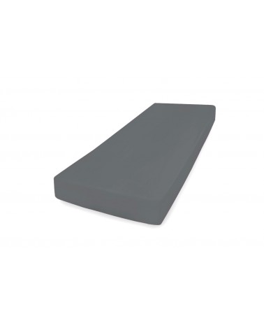 Wysokie prześcieradło bawełna jersey 180x200x30 z gumką antracytowe Premium Matex