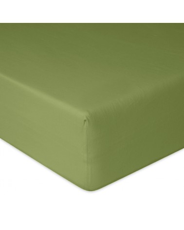 Prześcieradło bawełna jersey 90x200x20 z gumką zielone Premium Matex