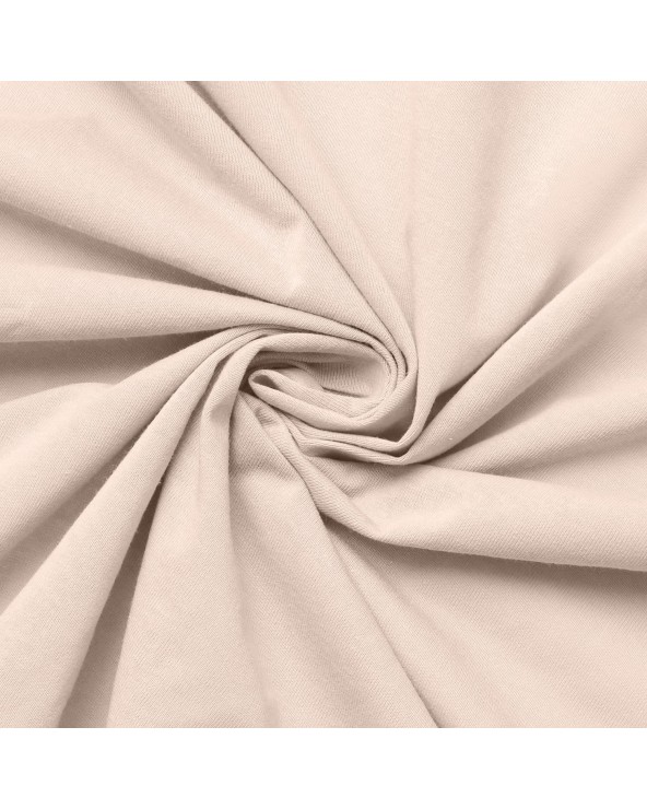 Wysokie prześcieradło bawełna jersey 90x200x30 z gumką cappuccino Premium Matex
