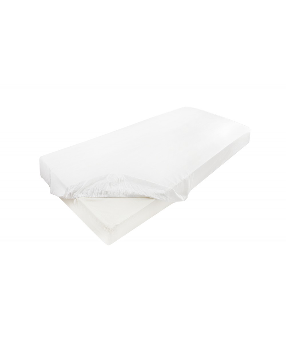 Wysokie prześcieradło bawełna jersey z lycrą 120x200x30 z gumką białe Matex