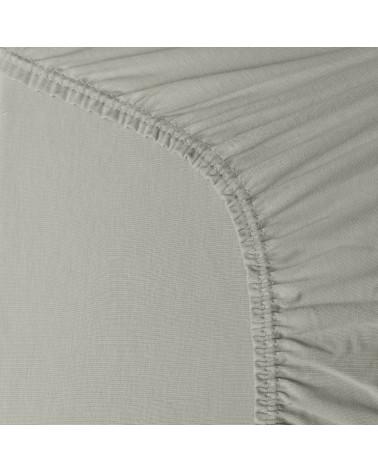 Wysokie prześcieradło bawełna jersey z lycrą 120x200x30 z gumką miętowe Matex