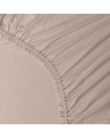 Wysokie prześcieradło bawełna jersey z lycrą 140x200x30 z gumką szare Matex