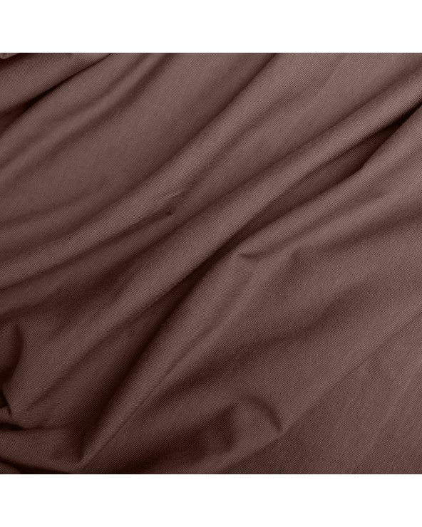 Wysokie prześcieradło bawełna jersey z lycrą 140x200x30 z gumką brązowe Matex
