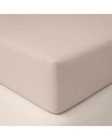 Wysokie prześcieradło bawełna jersey z lycrą 160x200x30 z gumką szare Matex