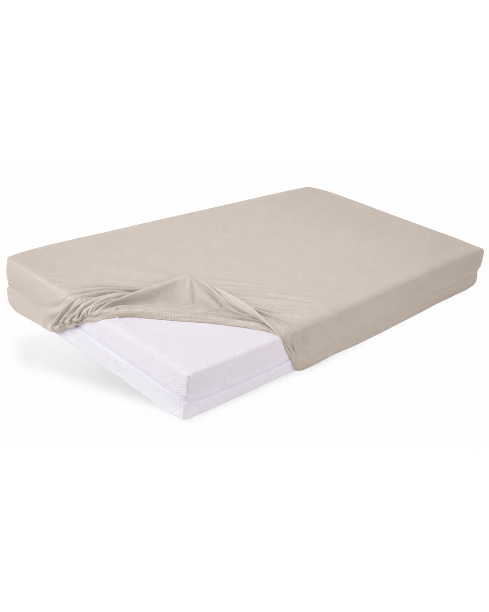 Wysokie prześcieradło bawełna jersey z lycrą 200x220x30 z gumką szare Matex