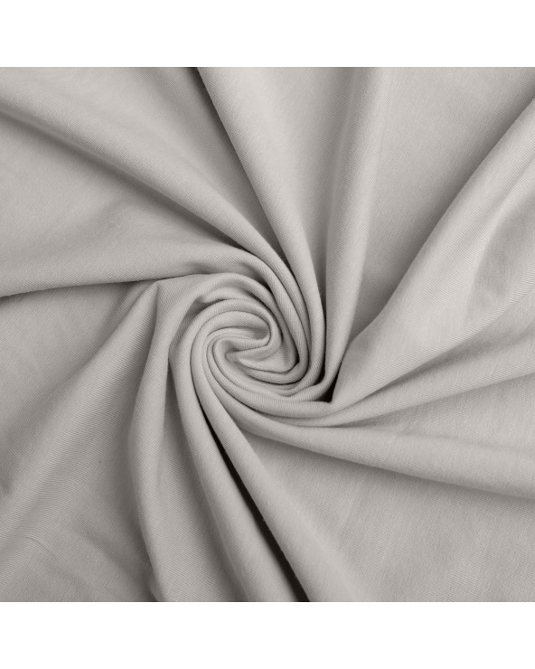 Wysokie prześcieradło bawełna jersey z lycrą 90x200x30 z gumką popielate Matex