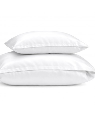 Poszwa hotelowa satyna bawełniana 140x200 na zakładkę Monako biała Darymex