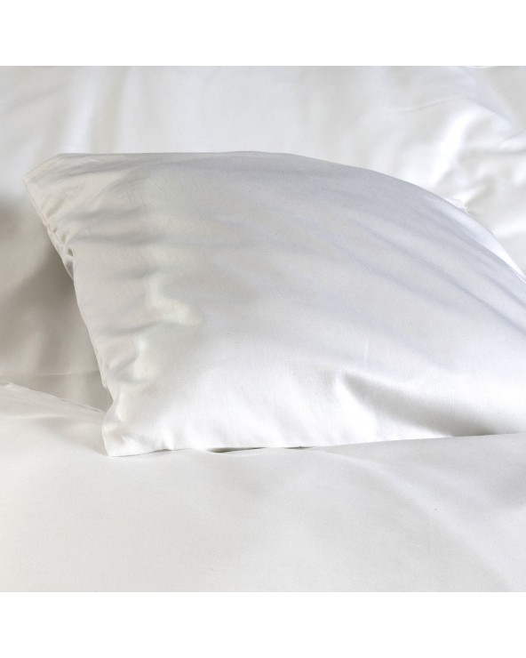 Poszewka hotelowa satyna bawełniana 50x60 na zakładkę Monako biała Darymex