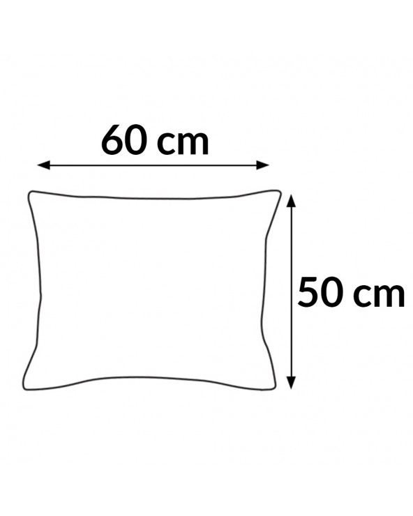 Poszewka hotelowa satyna bawełniana 50x60 na zakładkę Monako biała Darymex