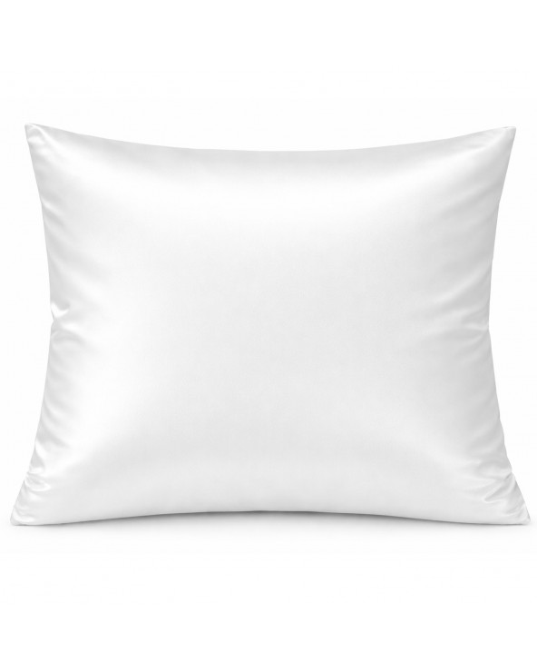 Poszewka hotelowa satyna bawełnaina 50x70 na zakładkę Monako biała Darymex