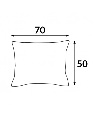 Poszewka hotelowa satyna bawełnaina 50x70 na zakładkę Monako biała Darymex