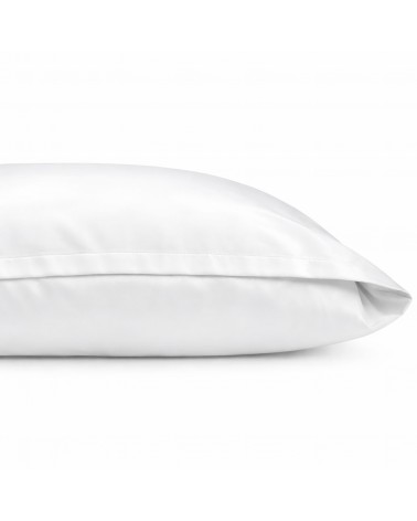 Poszewka hotelowa satyna bawełnaina 70x80 na zakładkę Monako biała Darymex