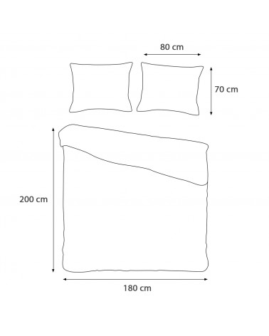 Pościel bawełna 180x200 + 2x70x80cm 71501/1 COTTONLOVE Darymex