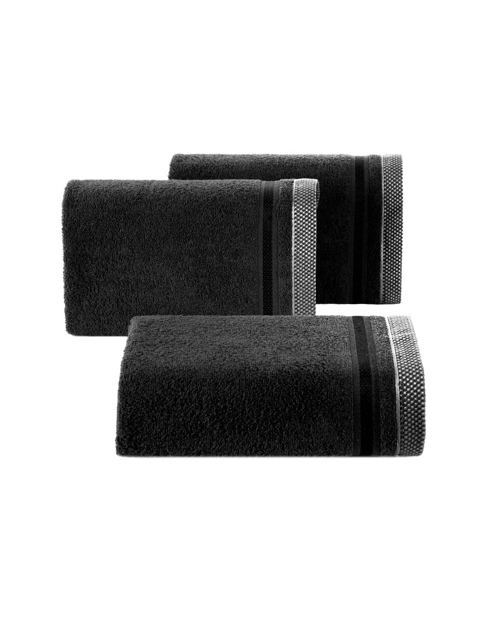 Ręcznik bawełna 100x150 Abbie czarny Eurofirany