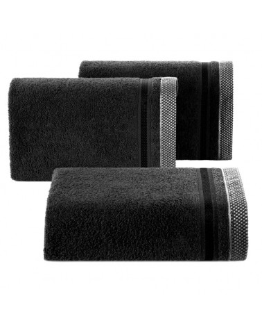 Ręcznik bawełna 100x150 Abbie czarny Eurofirany