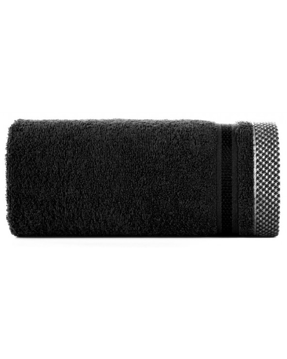 Ręcznik bawełna 100x150 Abbie czarny Eurofirany