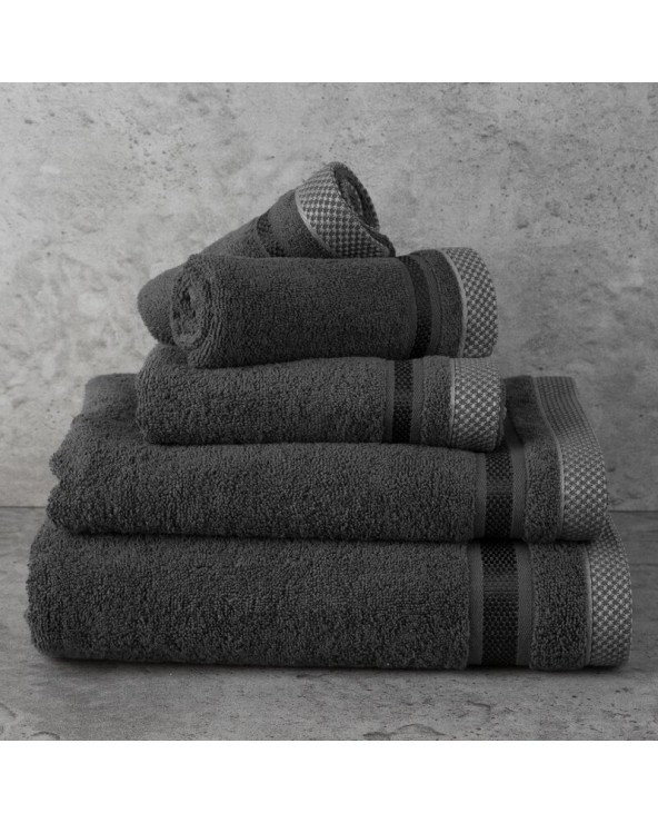 Ręcznik bawełna 70x140 Abbie czarny Eurofirany