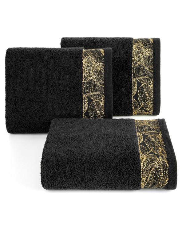 Ręcznik bawełna 50x90 Agis czarny Eurofirany