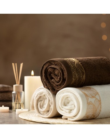 Ręcznik bawełna 50x90 Agis czarny Eurofirany