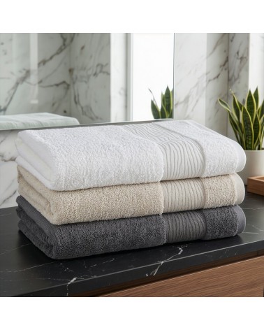 Ręcznik bawełna 70x140 Amber kremowy Eurofirany