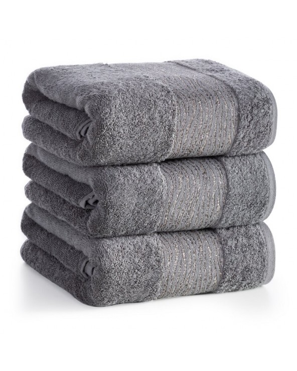 Ręcznik bawełna 50x90 Amber stalowy Eurofirany