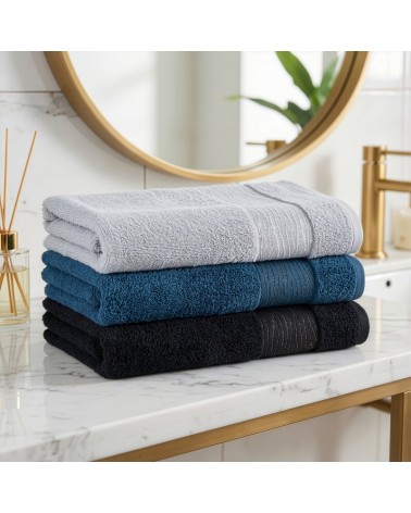 Ręcznik bawełna 30x50 Amber ciemnoturkusowy Eurofirany