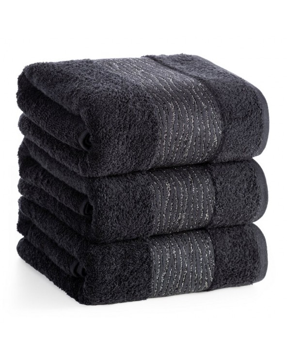 Ręcznik bawełna 70x140 Amber czarny Eurofirany