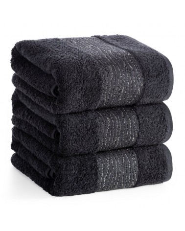 Ręcznik bawełna 70x140 Amber czarny Eurofirany