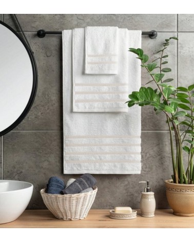 Ręcznik bawełna 30x50 Amira kremowy Eurofirany