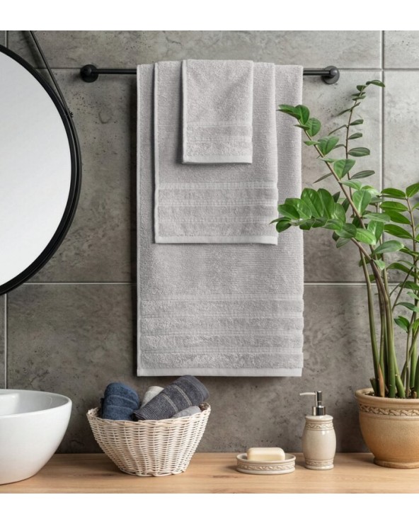 Ręcznik bawełna 70x140 Amira srebrny Eurofirany