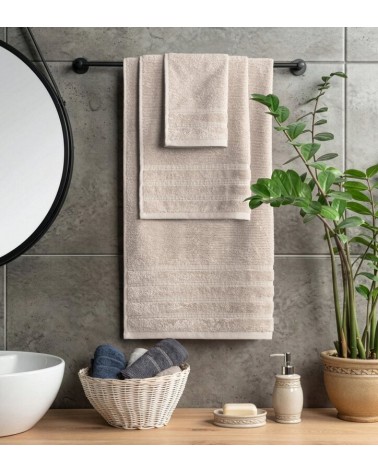 Ręcznik bawełna 70x140 Amira beżowy Eurofirany