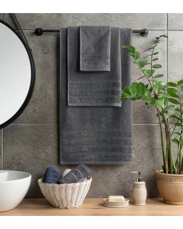 Ręcznik bawełna 30x50 Amira stalowy Eurofirany