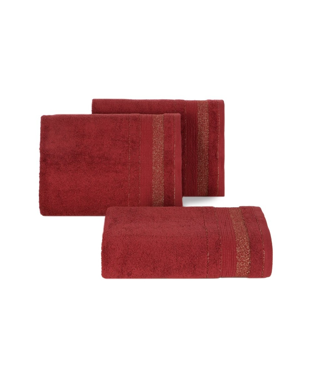 Ręcznik bawełna 50x90 April bordowy Eurofirany